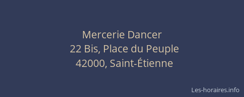 Mercerie Dancer