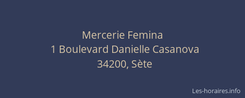 Mercerie Femina