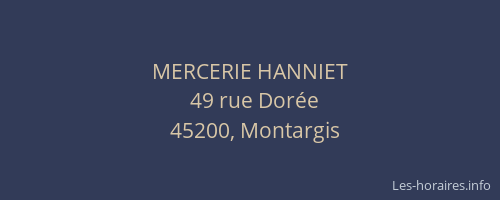 MERCERIE HANNIET