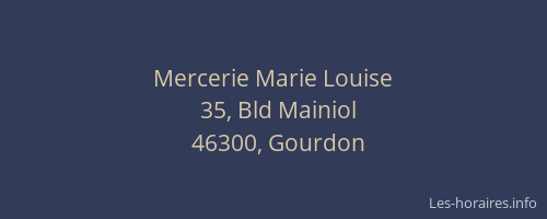 Mercerie Marie Louise