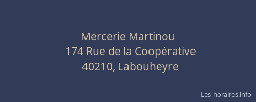 Mercerie Martinou