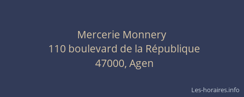 Mercerie Monnery