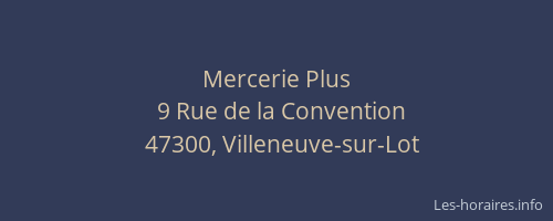 Mercerie Plus
