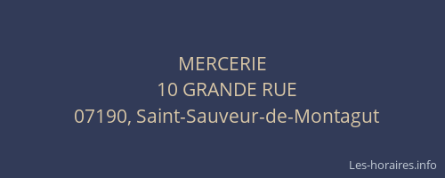 MERCERIE