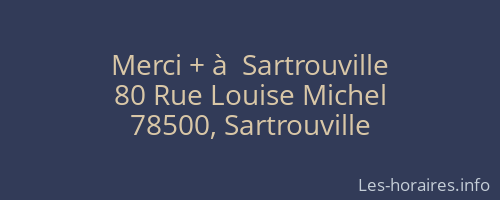 Merci + à  Sartrouville