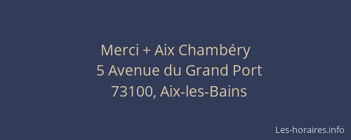 Merci + Aix Chambéry