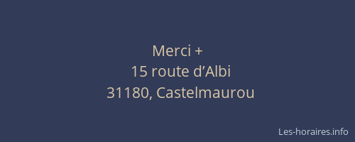 Merci +