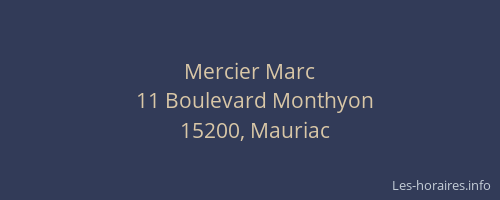 Mercier Marc