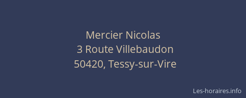 Mercier Nicolas