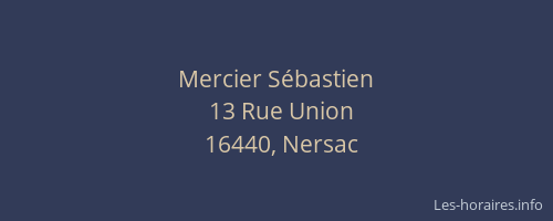 Mercier S&eacute;bastien