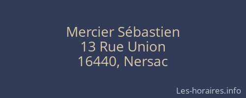 Mercier Sébastien
