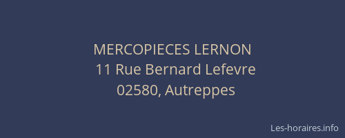 MERCOPIECES LERNON