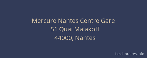 Mercure Nantes Centre Gare