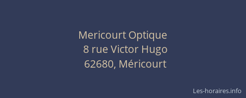 Mericourt Optique