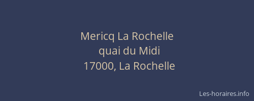 Mericq La Rochelle