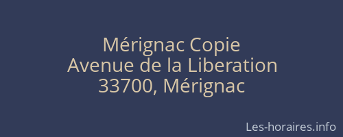 Mérignac Copie