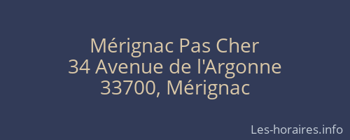 Mérignac Pas Cher