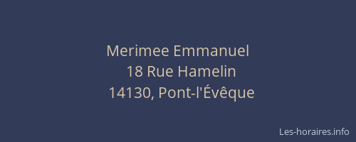 Merimee Emmanuel