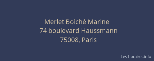 Merlet Boiché Marine