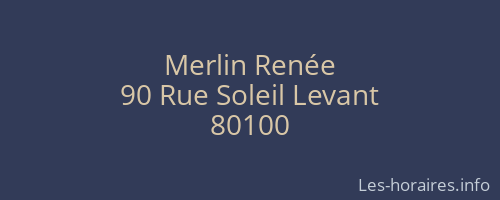 Merlin Ren&eacute;e