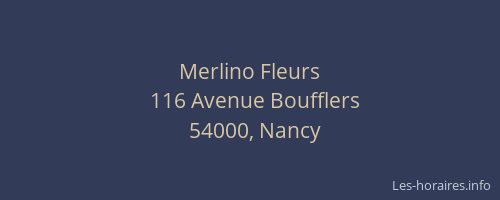 Merlino Fleurs