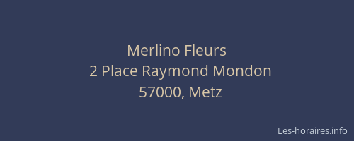 Merlino Fleurs