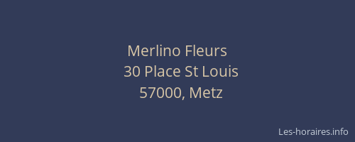 Merlino Fleurs