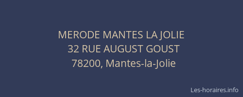 MERODE MANTES LA JOLIE