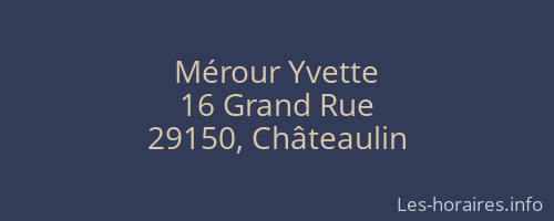 Mérour Yvette