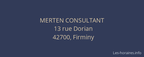 MERTEN CONSULTANT