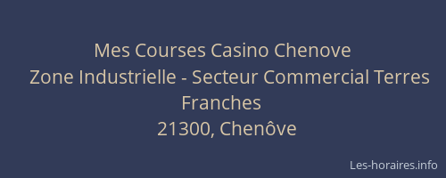 Mes Courses Casino Chenove