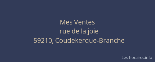 Mes Ventes