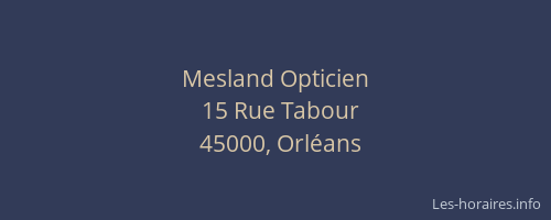 Mesland Opticien