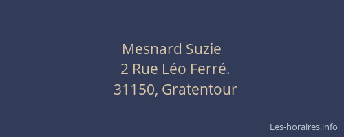 Mesnard Suzie