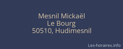 Mesnil Mickaël