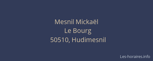 Mesnil Mickaël
