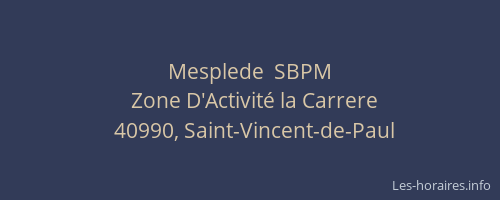 Mesplede  SBPM