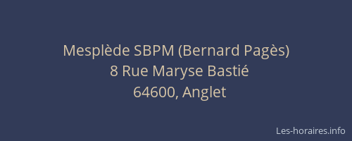 Mesplède SBPM (Bernard Pagès)