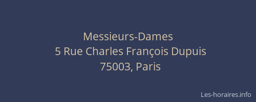 Messieurs-Dames