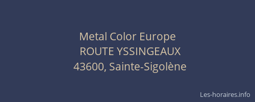 Metal Color Europe