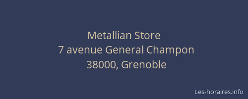 Metallian Store