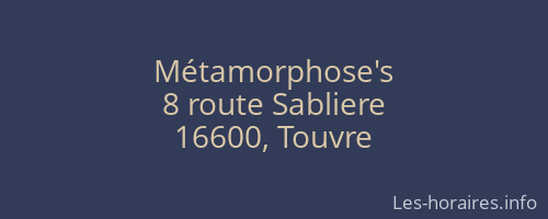 Métamorphose's