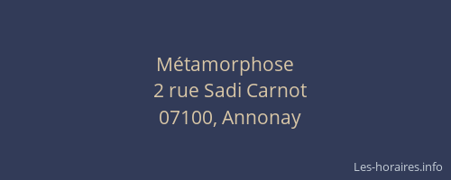 Métamorphose