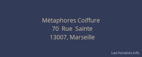 Métaphores Coiffure