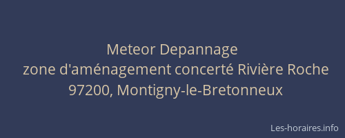 Meteor Depannage