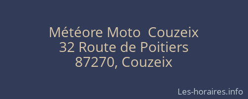 Météore Moto  Couzeix