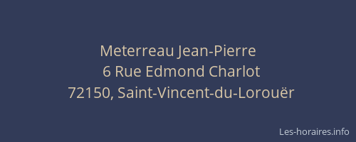 Meterreau Jean-Pierre