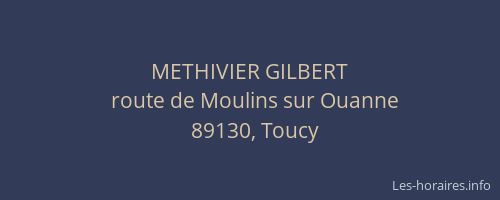 METHIVIER GILBERT