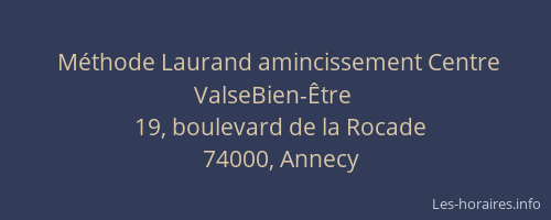 Méthode Laurand amincissement Centre ValseBien-Être