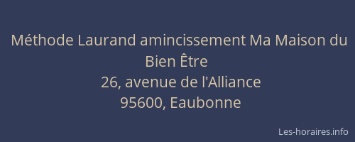 Méthode Laurand amincissement Ma Maison du Bien Être